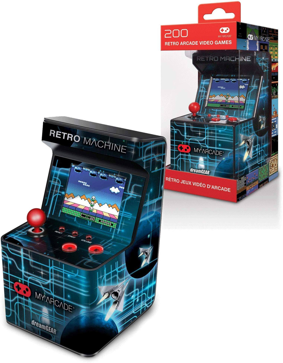 Retro Gaming System with 200 Games C46805