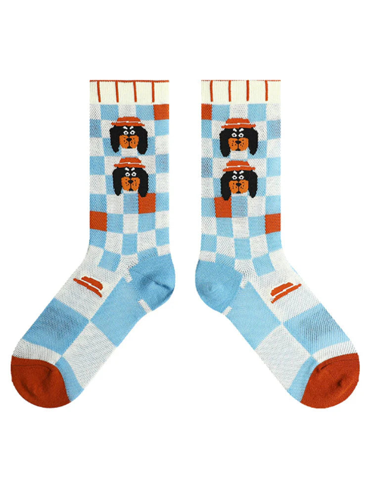 Cartoon Puppy Pattern Socks T24118