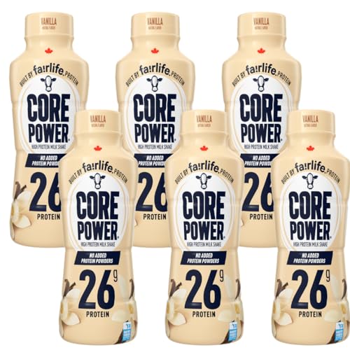 Natural Flavor Ready to Drink Protein Shake, 14 fl oz, 26 gram, Pack of 6 M6709