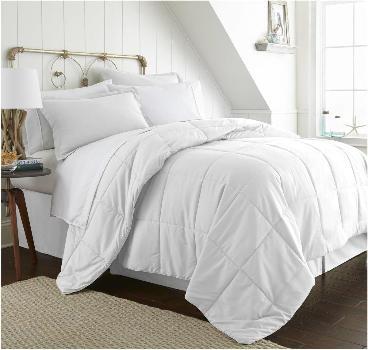 8 Piece Bed in a Bag Queen Navy L2610