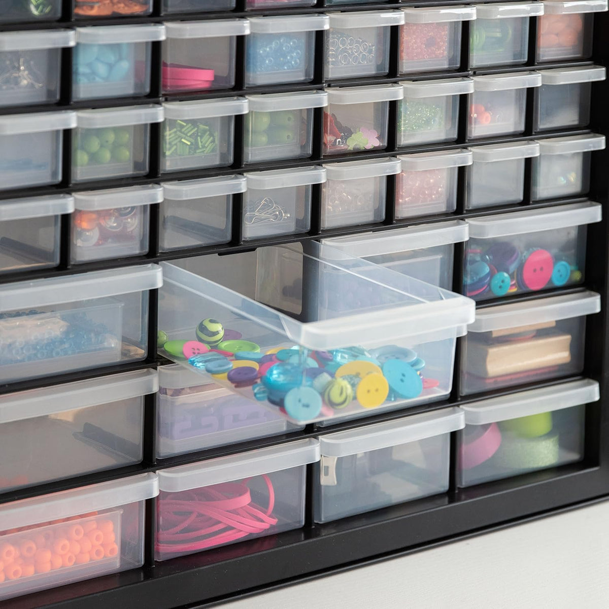 44 Drawer Parts and Hardware Cabinet, Black F998257