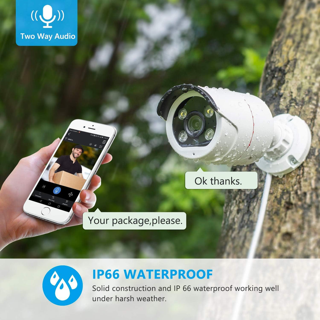 5MP PoE Security Camera System with 8CH NVR and 2TB Hard Drive K955