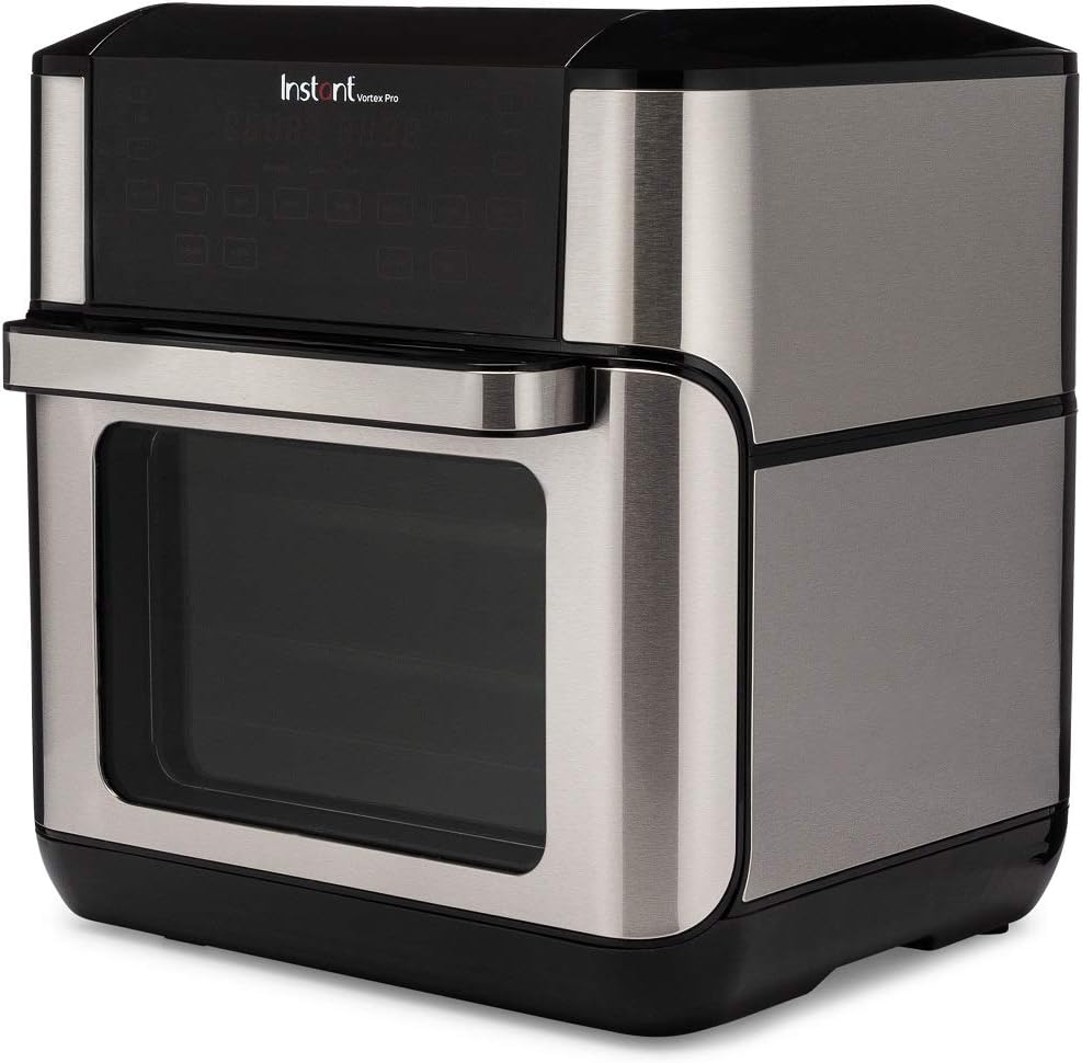 10 Quart Stainless Steel Black Air Fryer A2380
