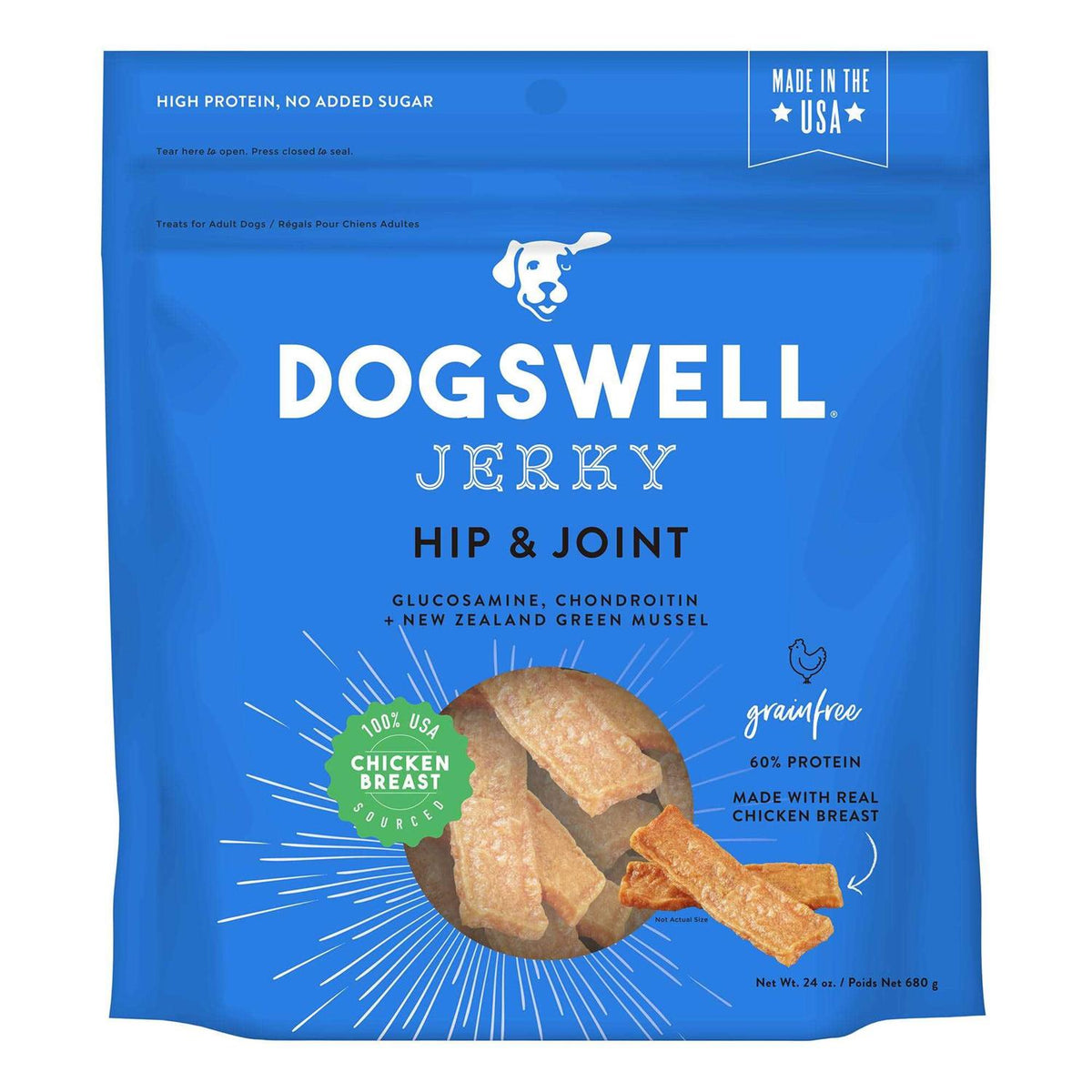 Dog Hip & Joint Jerky Chicken U253