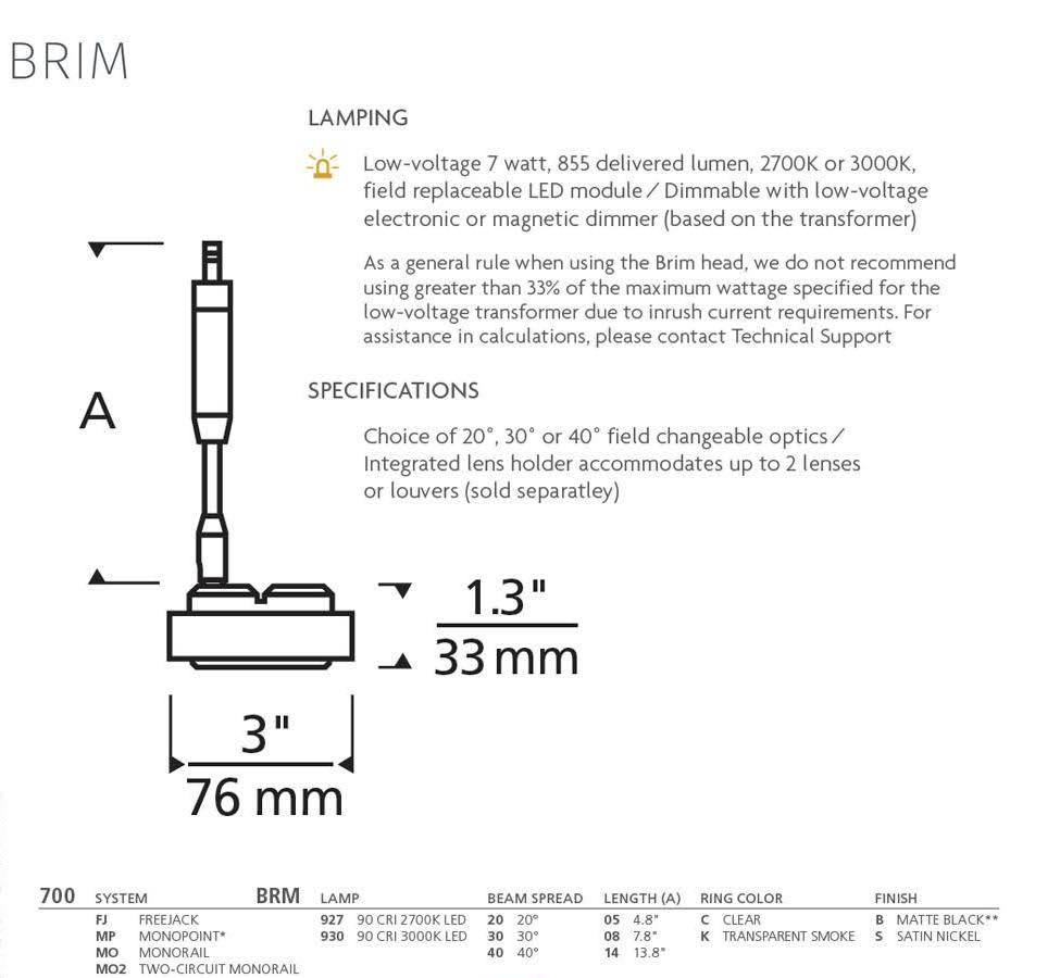 Brim Head Light D36319
