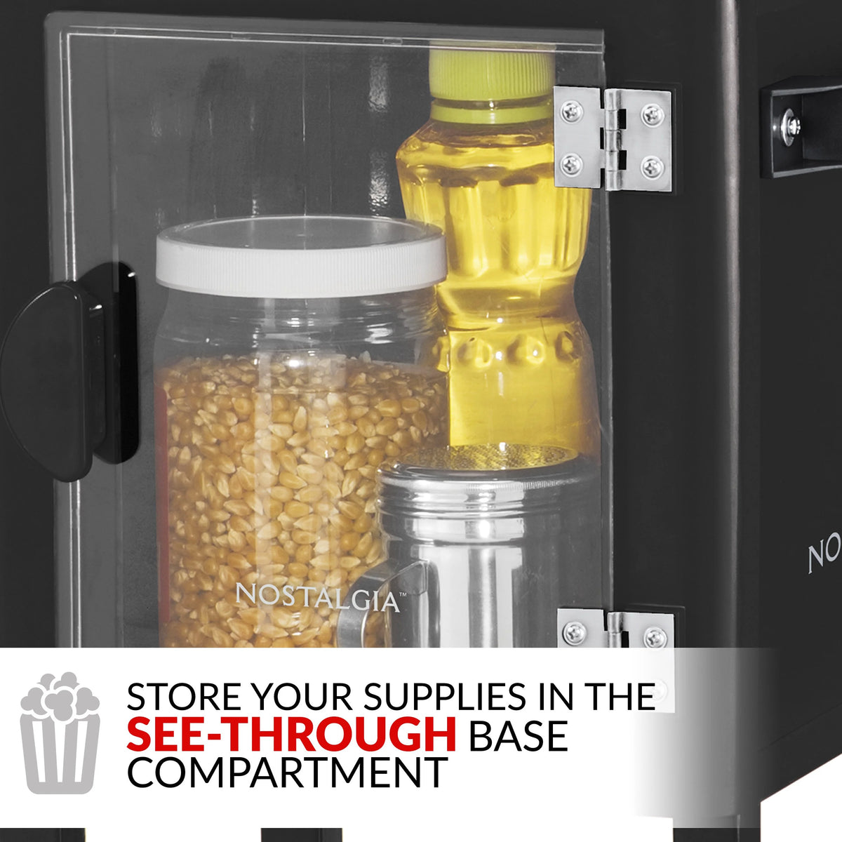 2.5 Ounce Popcorn Cart with 5-Quart Bowl V42088
