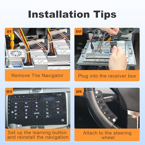 Wireless Steering Wheel Remote Control with Bluetooth Interface Q4250