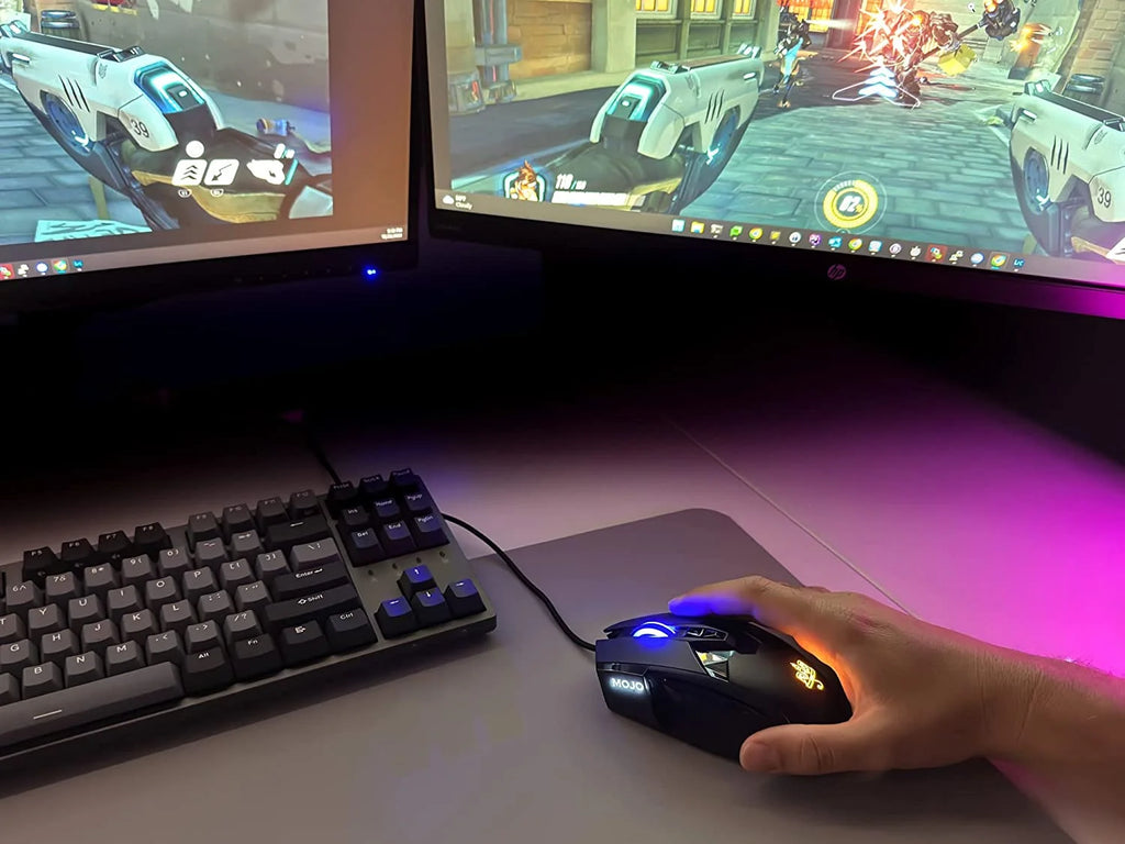 Wired Gaming Mouse with 9 Programmable Buttons, 12000 DPI R654