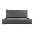 Queen Bed Slate Vegan Leather G973068