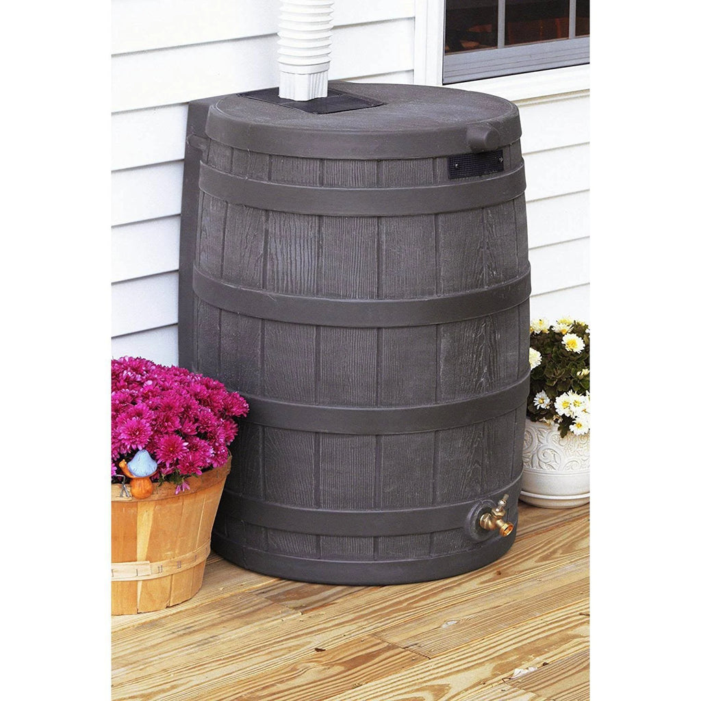 50 Gallon Plastic Rain Barrel with Brass Spigot (5 Pack) A46107