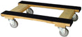Heavy Duty American Oak Furniture Dolly 4 Wheels with Full Length Rubber Tread Dual Rail 18 X 30 with 4 Inch CASTERS B881492