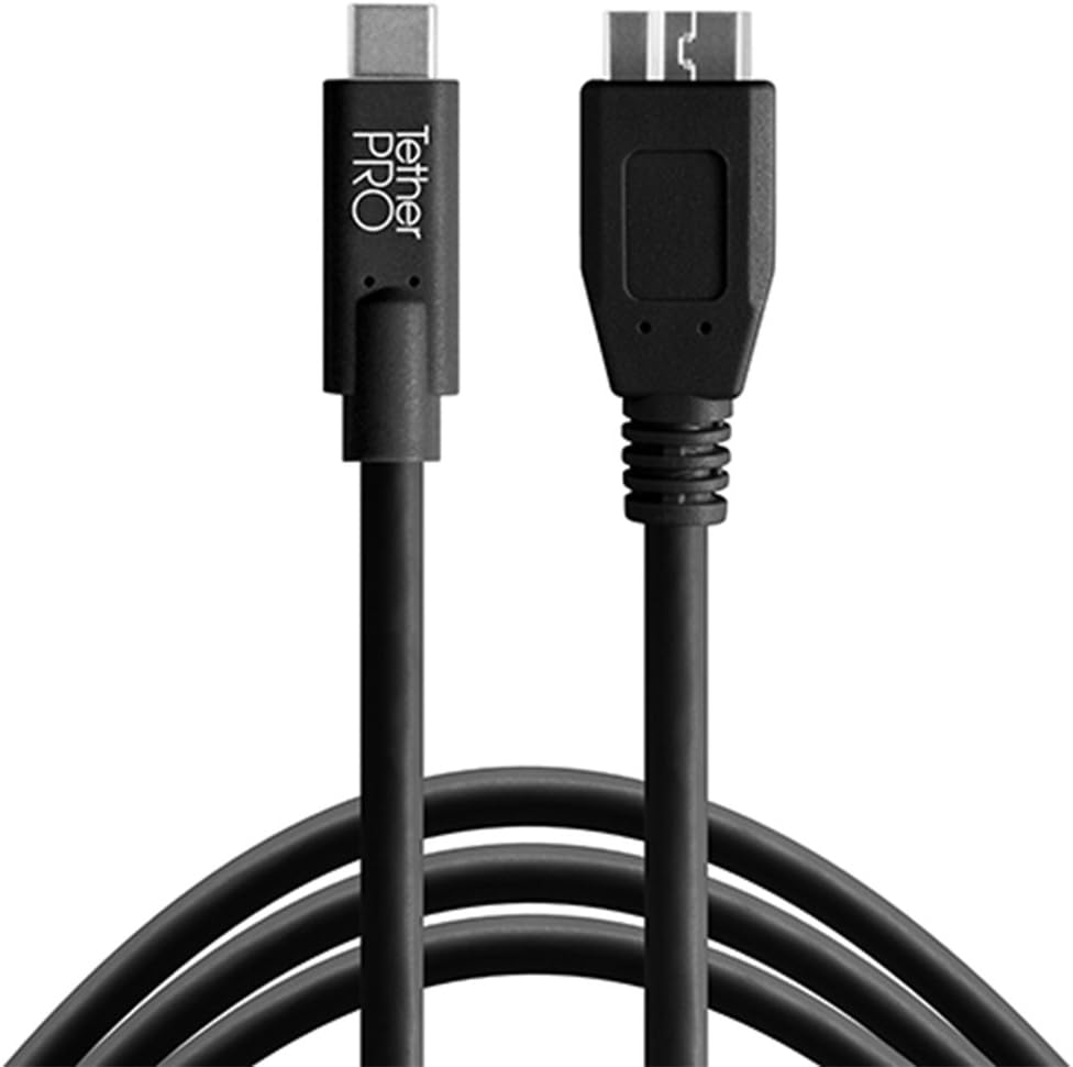 USB-C to 3.0 Micro-B Cable, 15' (4.6m) Orange, Pack of 2 W77078