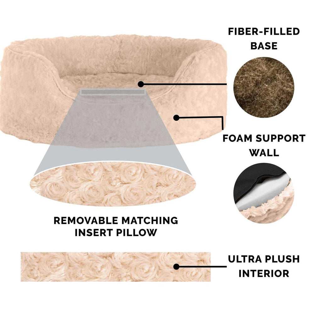Oval Ultra Plush Pet Bed T360