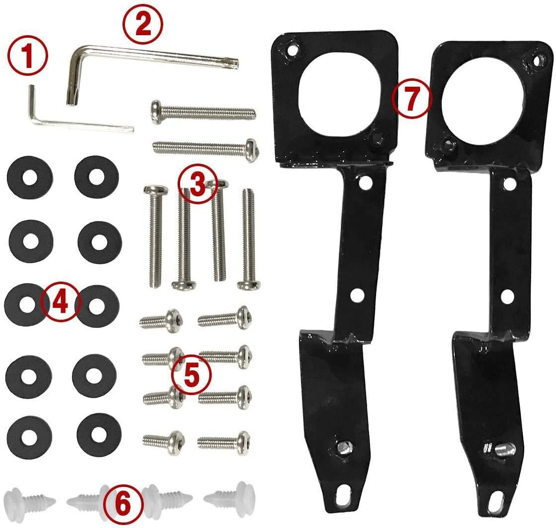 Black Roof Rack Set for Toyota Tacoma Double Cab 2005-2023 D922898