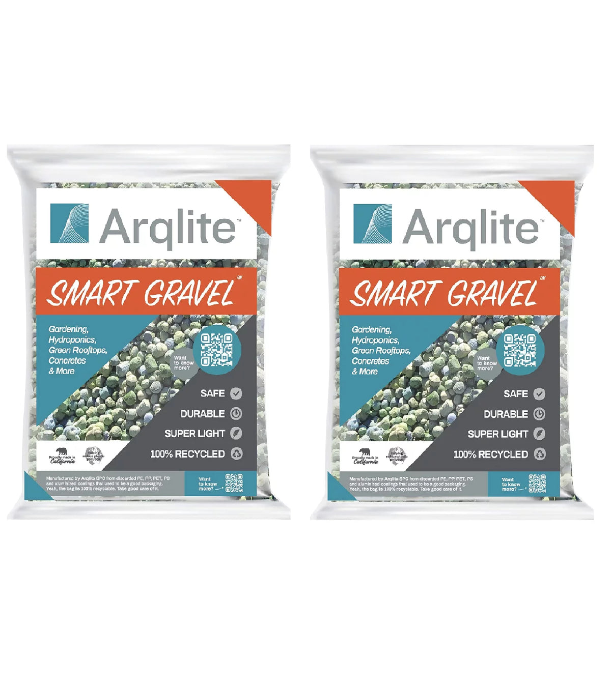 Recycled Drainage Medium for Gardens and Planters, 1 Gal (2 Pack) I150