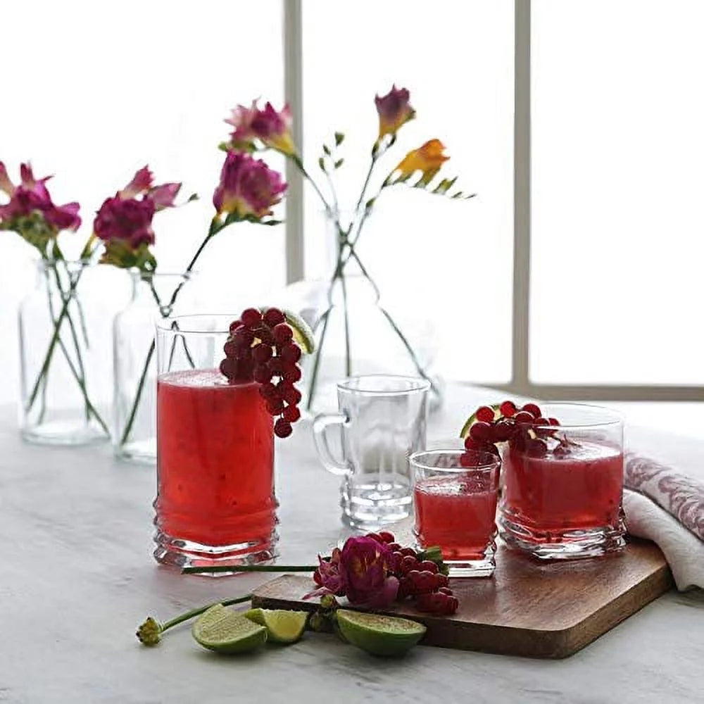Clear 11.25 Ounce Highball Drinking Glasses Set of Six T44166