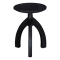 Black Mango Wood Accent Table with Arched Legs D51669