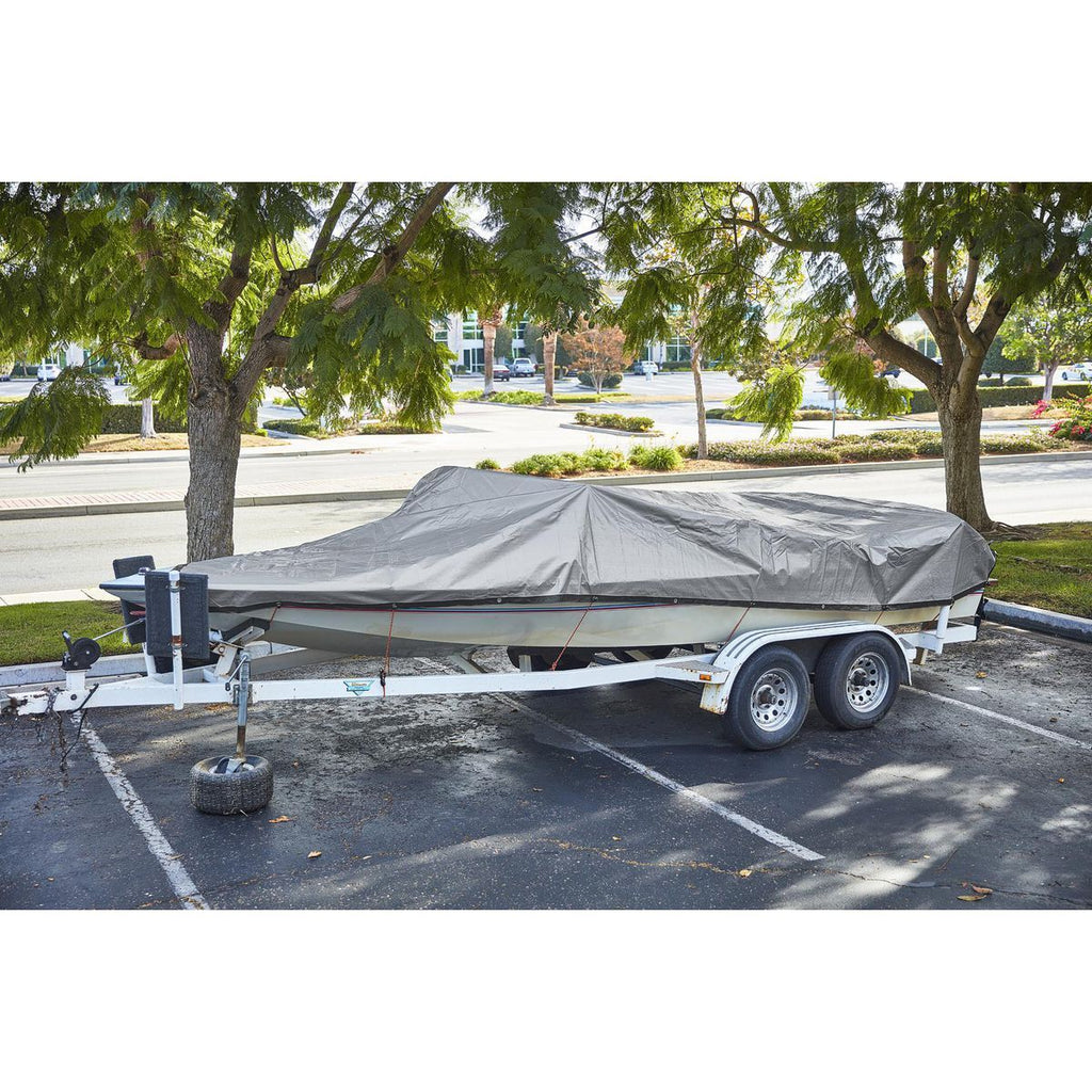 8 ft. x 10 ft. Silver and Black Weather-Resistant Tarp S63707