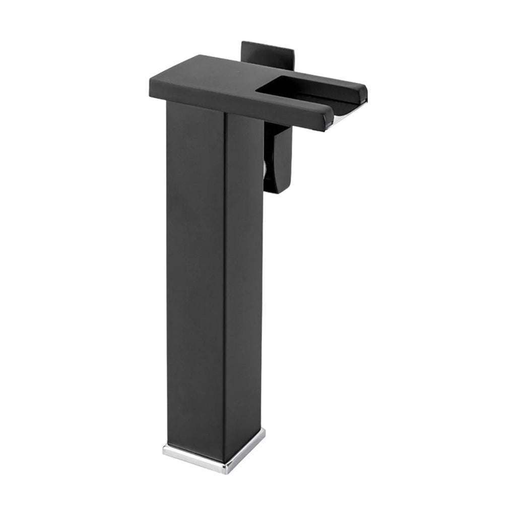 Black Wall Mount Waterfall Sink Faucet M42827