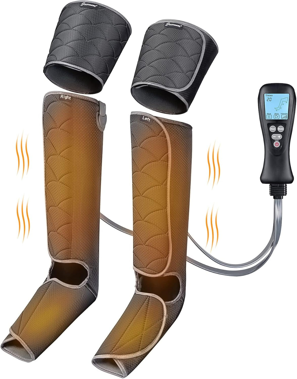 Leg Massager with Heat, Air Compression, Adjustable Wraps, 4 Massage Modes K39472