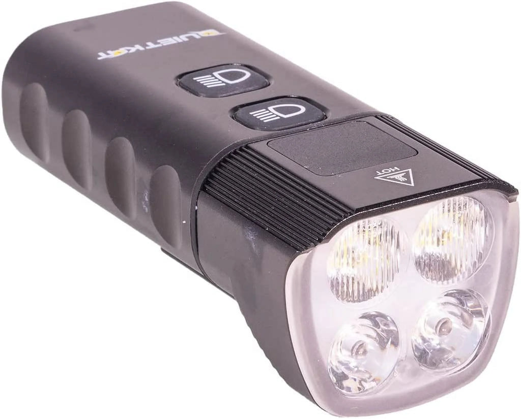 Explorer 2000 LED Headlight for Electric Bikes, White/Red C253