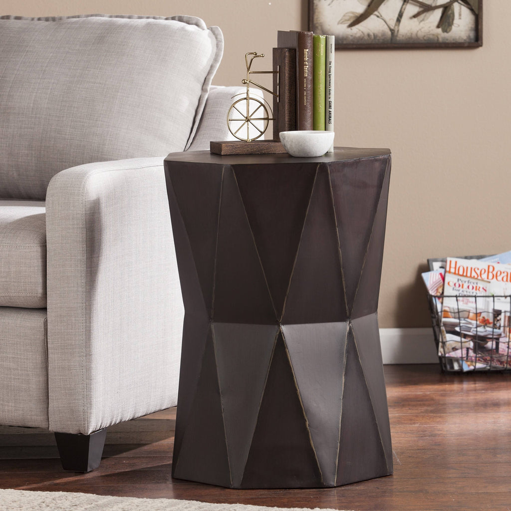 Antique Black Accent Table Y17639
