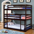 Triple Twin Bunk Bed in Cappuccino Finish G138931