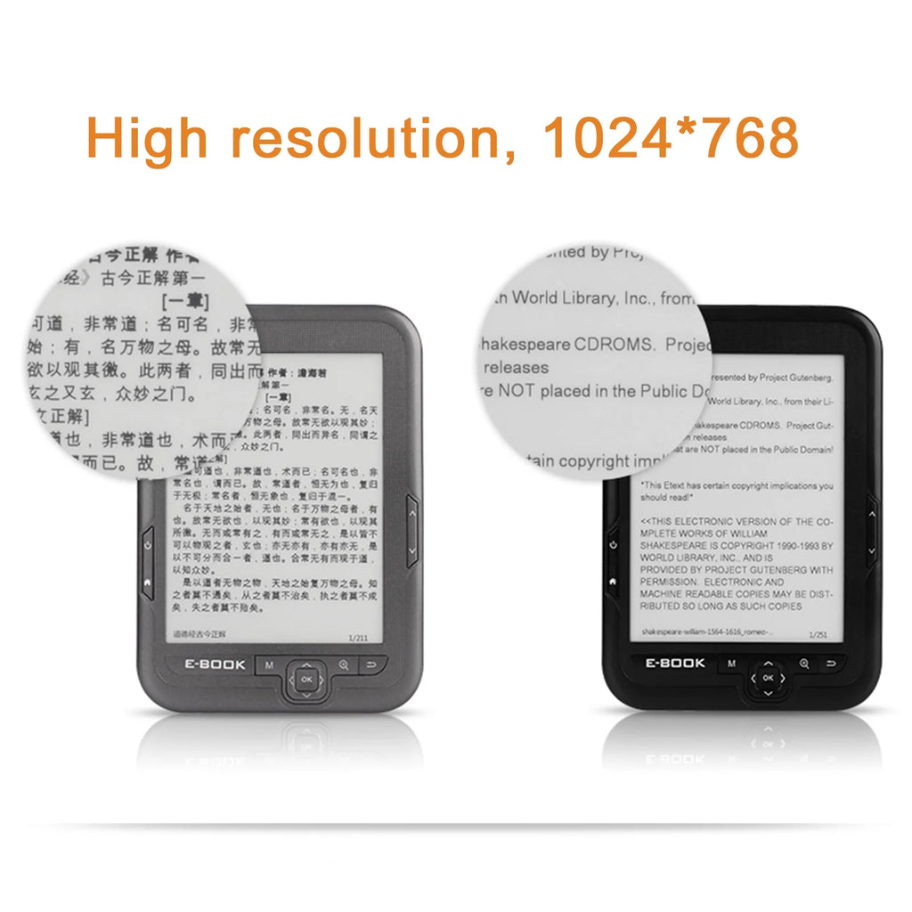 Ink Screen Ebook Reader 1024*768 Resolution H97801