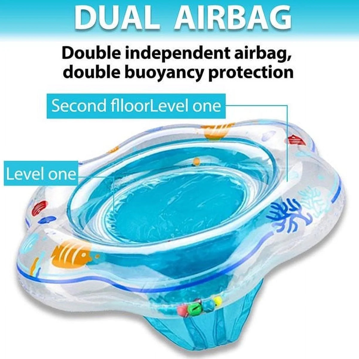 Blue PVC Baby Swim Ring D34280