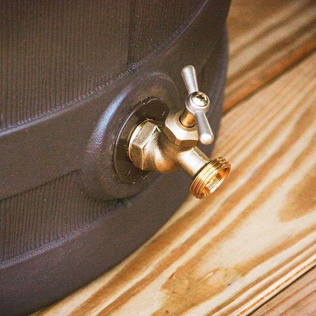50 Gallon Plastic Rain Barrel with Brass Spigot (5 Pack) A46107