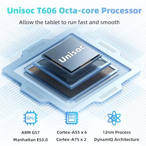 10 inch Android Tablet with Octa-Core Processor, 12GB RAM 64GB ROM, Black F584078