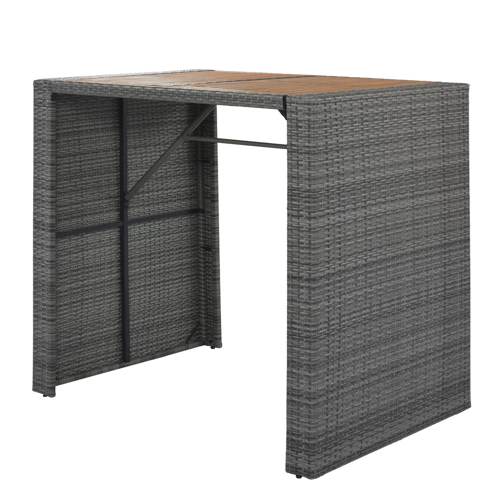 5 Pcs Rattan Patio Dining Table Set L5928