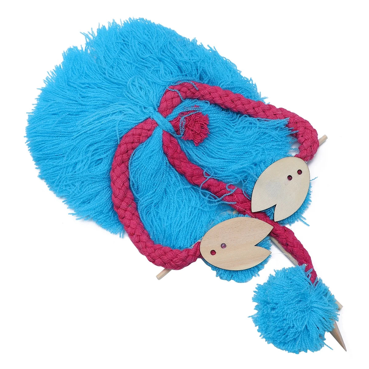 Sky-blue 5PCS String Puppets Plush Ostrich Marionette Toy Q411