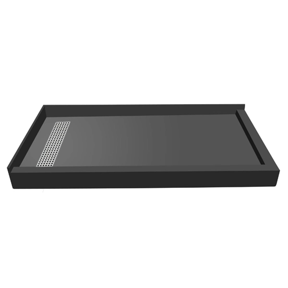 Double Threshold Shower Base with Drain Grate C926