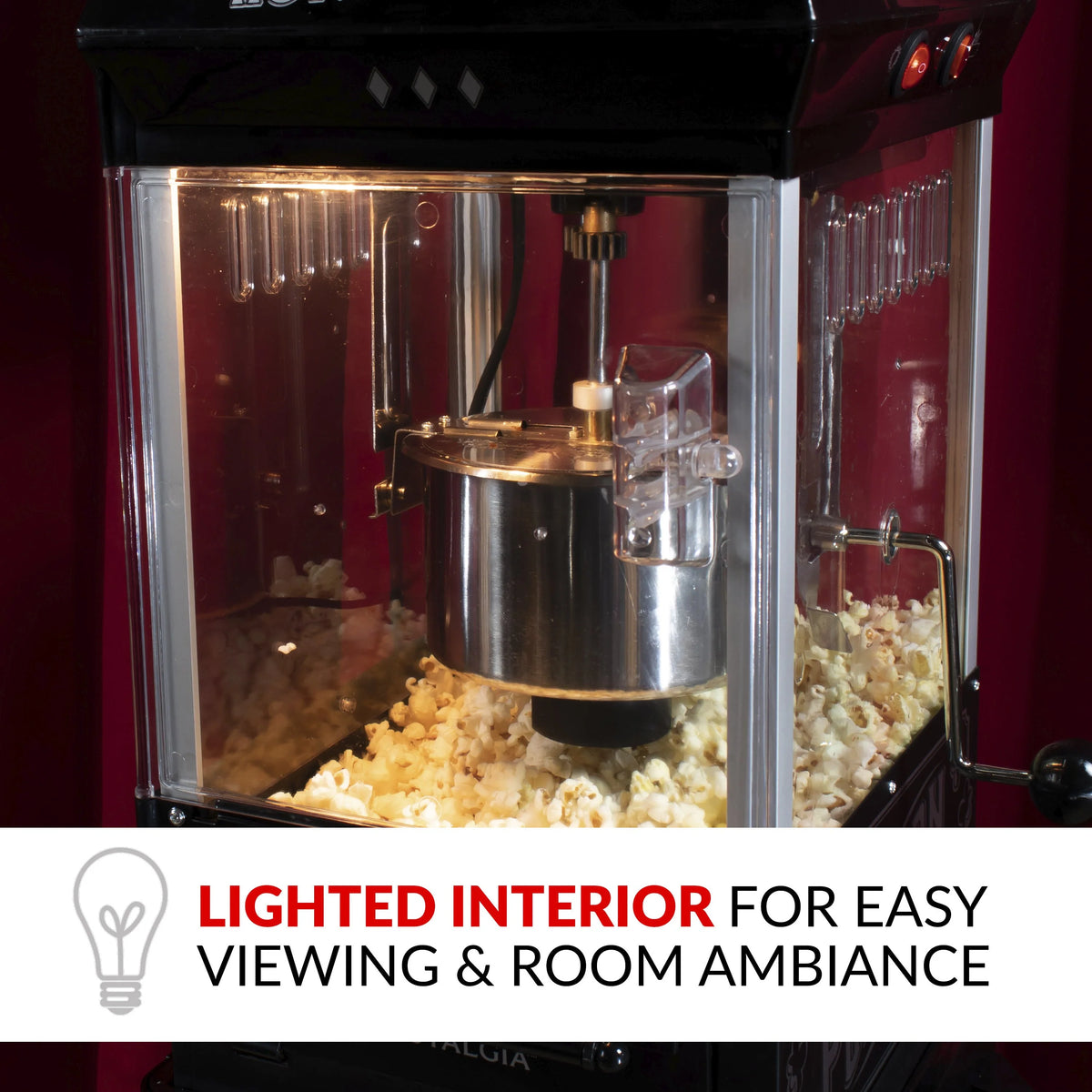 2.5 Ounce Popcorn Cart with 5-Quart Bowl V42088