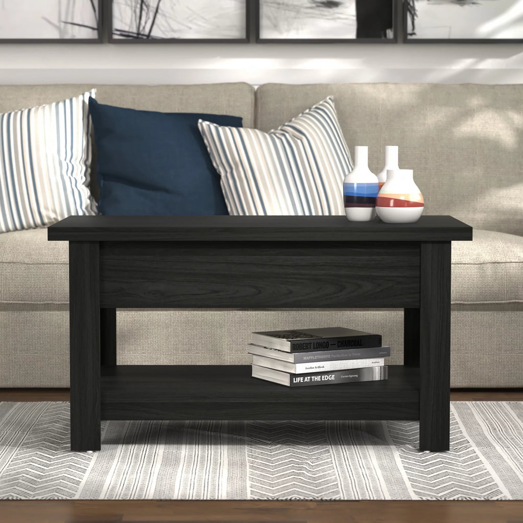 Black Wood Lift Top Coffee Table H72528