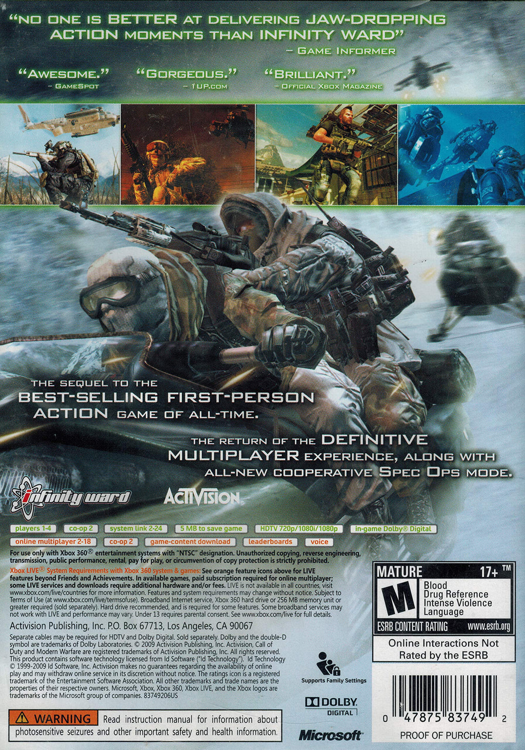 Call of Duty: Modern Warfare 2 Xbox 360 C36284