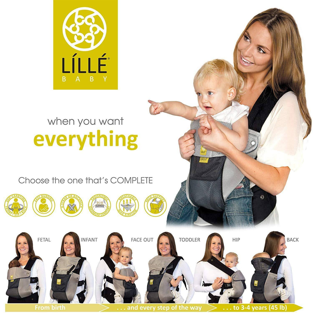Complete Airflow Baby Carrier B350