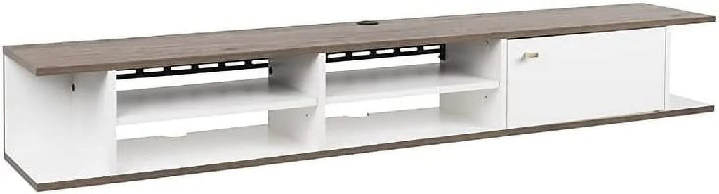 White Wood Wall Mounted TV Stand R753