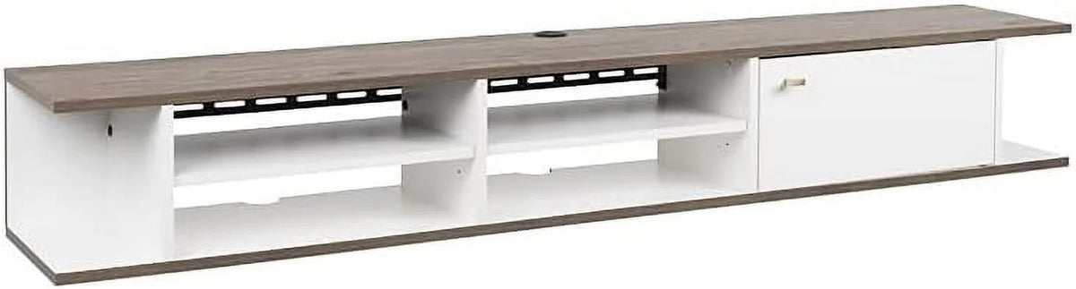 White Wood Wall Mounted TV Stand R753