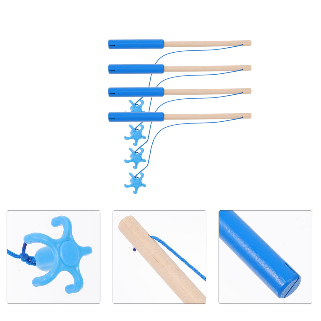 Magnetic Fishing Rod Wooden Educational Toy C237408