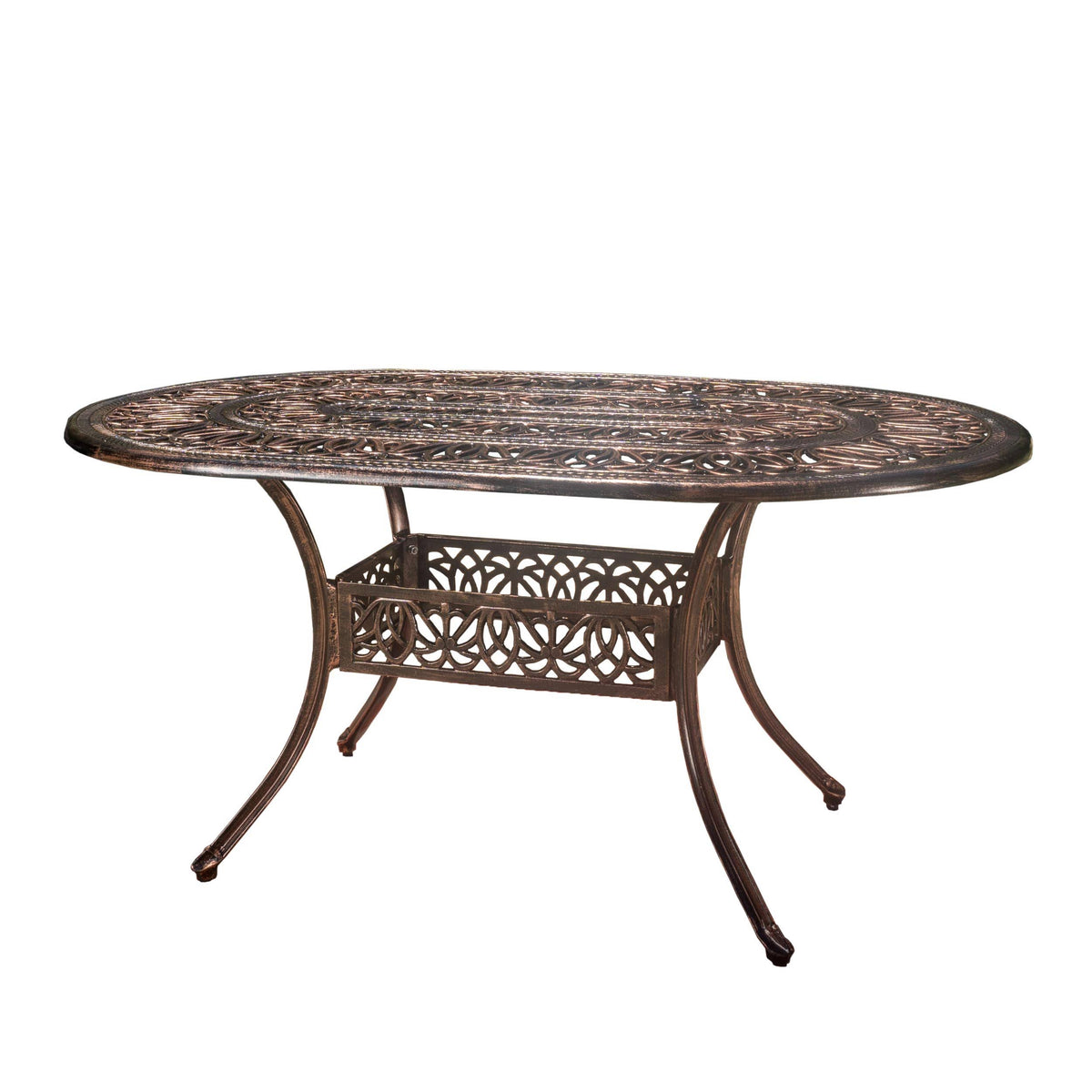 Oval Cast Aluminum Outdoor Dining Table H353767