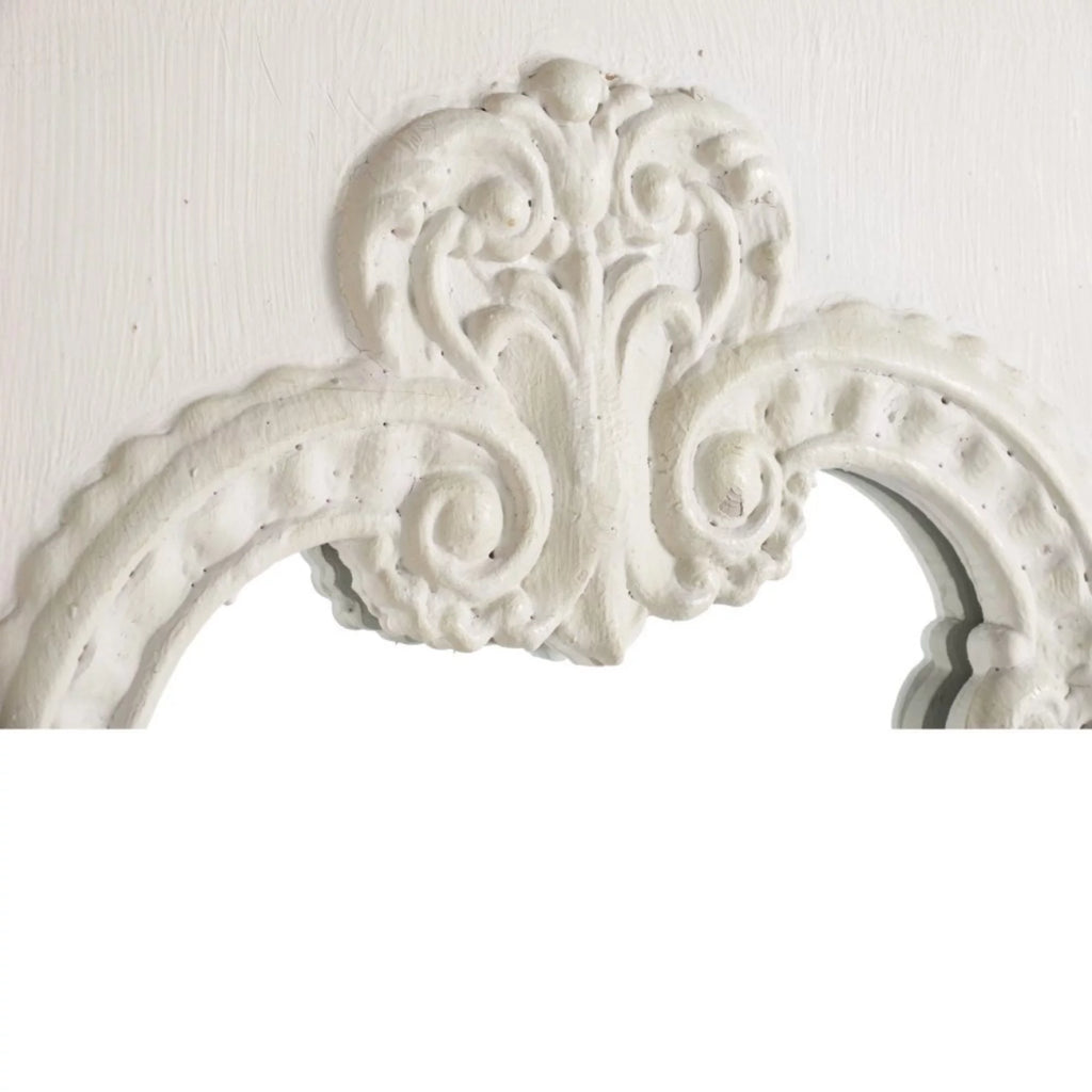 White Antique Style Large Rectangular Wall Mirror P258