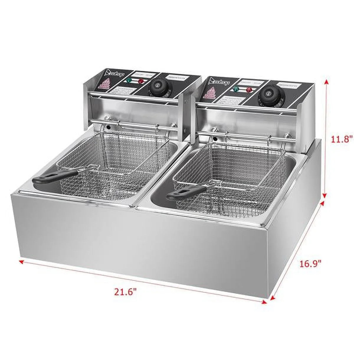 5000W 12.7QT Stainless Steel Electric Fryer N44602