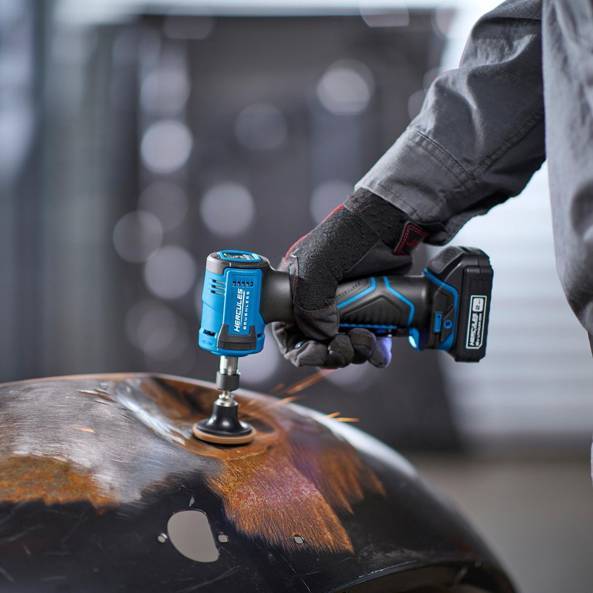 12V Brushless Cordless 1/4 in. Right Angle Die Grinder F4371