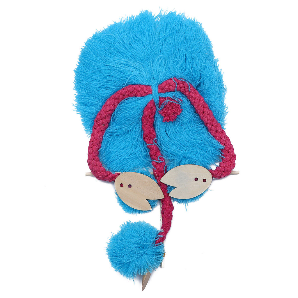 Sky-blue 5PCS String Puppets Plush Ostrich Marionette Toy Q411