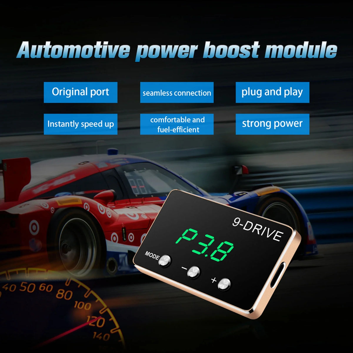 9 Drive Electronic Throttle Controller Pedal Racing Accelerator Booster Replacement U520994