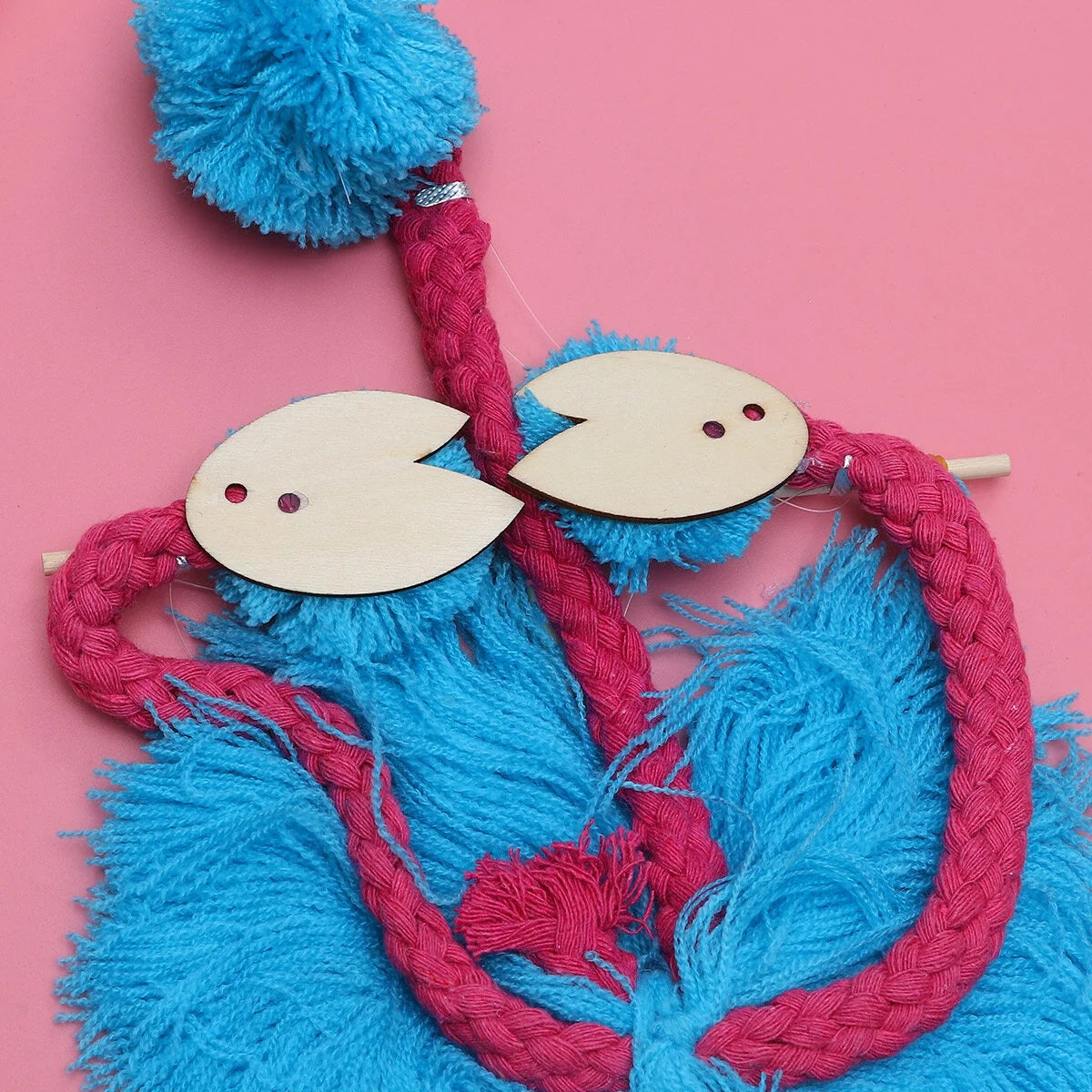 Sky-blue 5PCS String Puppets Plush Ostrich Marionette Toy Q411