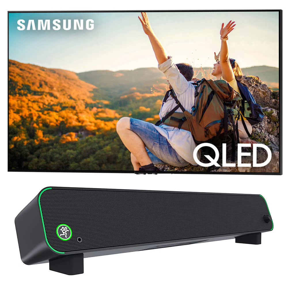 50 Inch 4K QLED Smart TV with Desktop Soundbar with Bluetooth X424285