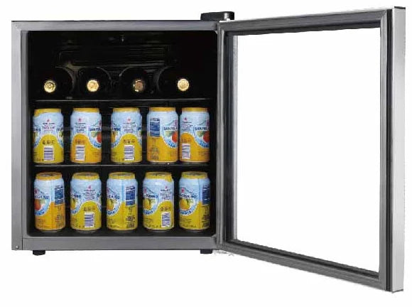 Black Adjustable Beverage Center Refrigerator H32546